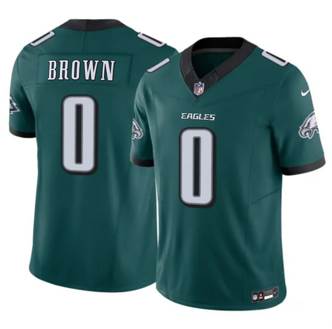 Men's Green Philadelphia Eagles #0 Hollywood Brown 2026 F.U.S.E. Vapor Untouchable Limited Stitched Football Jersey